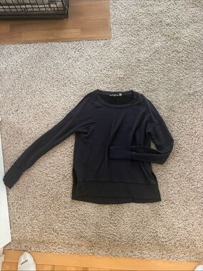 Athleta Black Crew Neck Pullover